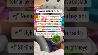 7 Aylik bebek Gelisimi... LÜTFEN KANALA ABONE OLUN!!! #bebek #yenidoğan #shortvideo #shorts