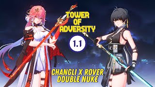 S0 R1 Changli \u0026 Rover Double Nuke | Hazard Zone - Tower of Adversity 1.1