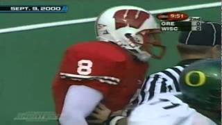 Oregon WR Jason WIllis 21 yard catch vs. Wisconsin 9-09-2000