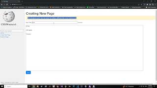 Project 1: Wiki | CS50 Web Programming with Python and JavaScript