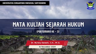 Materi Kuliah Sejarah Hukum (Pertemuan 3)