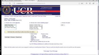 How to Create Custom Data Sets using FBI UCR Data Tool