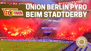 Union Berlin mit überragender Pyroshow beim Stadtderby gegen Hertha BSC! Eisern Union!