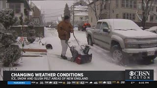 Drivers In Some Parts Of Massachusetts Struggle With Icy Roads