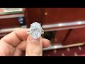 huge oval cut diamond ring