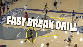 RUSH DRILL - Great Transition Basketball Drill To Help Your Fast Breaks