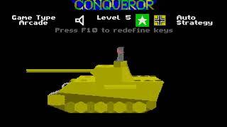 ATARI ST CONQUEROR GAME DEMO PREVIEW LEVEL 5 3D TANKS ACTION POLYGONS ST FORMAT COVERDISK 9 MAGAZINE