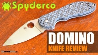 Spyderco Domino Folding Knife C172CFP Review | OsoGrandeKnives