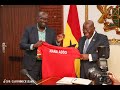 GFA presents new Black Stars jerseys to President Akufo-Addo