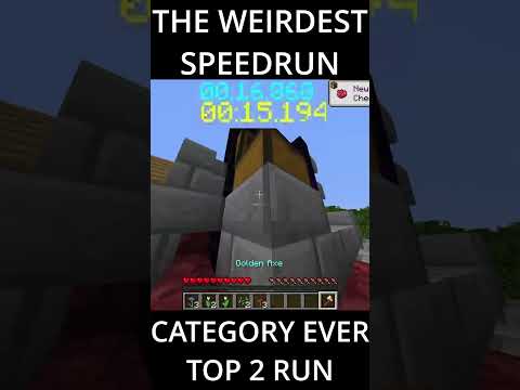 The Weirdest Speedrun Category Ever Top2 Run #shorts #minecraft # ...