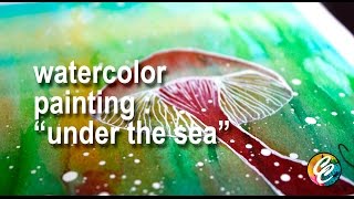 watercolor painting : under the sea