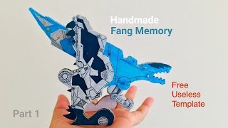 (1/2) [Tutorial] Handmade DX Fang Memory Kamen Rider Double W | cardboard | DX Fang Memory | kardus