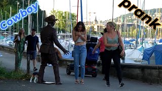 When the Statue Moves...Pure Chaos Ensues!. New Statue Prank.