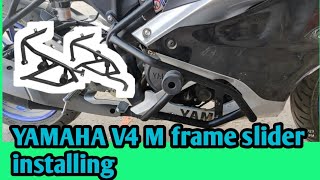 Yamaha r15 V4 m frame slider installing