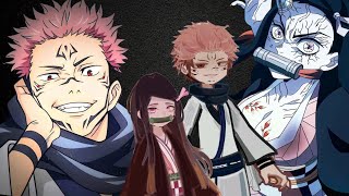 Jujutsu Kaisen reacting to NEZUKO AS SUKUNA'S DAUGHTER