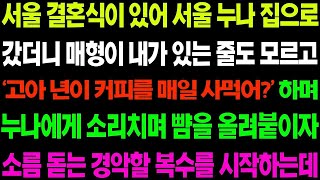 실화사연 서울 결혼식이 있어 서울 누나 집으로 갔더니 매형이 내가 있는 줄도 모르고 경악할 짓을 하는데   사이다 사연,  감동사연, 톡톡사연