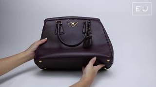 Bolsa Prada Saffiano Roxa | Etiqueta Única