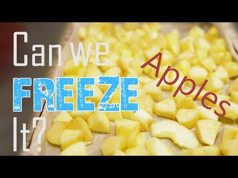 Yes, you can freeze apples! Here’s how.