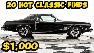 20 Classic Cars from the 1940s to 1970s You Can Buy for $1,000 to $59,000!