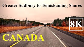 Exploring the Route from Greater Sudbury to Temiskaming Shores, Ontario, Canada