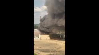 VIDEO: Massive fire breaks out in Hamilton