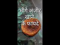 भीगी अंजीर खाने के फायदे health benefits of anjeer in hindi....