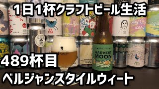 【1日1杯クラフトビール生活】489杯目舞浜地ビール工房ハーヴェスト・ムーン　ベルジャンスタイルウィート