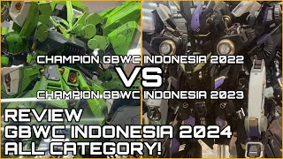 CLASH OF GUNPLA BUILDERS CHAMPION! Review 12th GBWC Indonesia 2024 Jakarta ALL CATEGORY