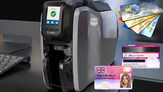 Zebra ZC300 Card Printer Unboxing Install \u0026 Overview || 3D Metallic Effect || Watermark Security