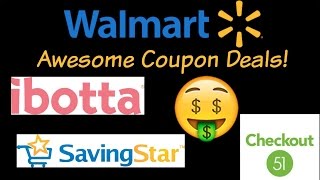 WALMART Deals | Stacking Coupons with Rebate Apps!