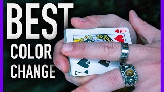 BEST COLOR CHANGE TUTORIAL - (How to do the Erdnase color change)