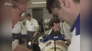 Vídeo Raro, Ayrton Senna chega em Ímola 1994 e parece inspecionar a coluna de direção da Williams