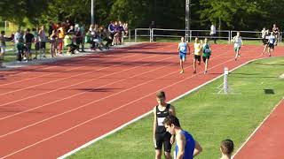 Junior férfi 4x400 m-es váltófutás második váltása (lassítva)