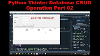 Python Project using Tkinter with MySQL Database Part 02 | MySQL 11