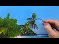 painting a tropical beach time lapse episode 164