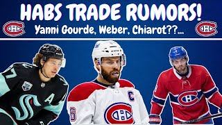 Habs Trade Rumors - Yanni Gourde, Shea Weber, Ben Chiarot