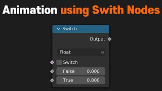 Animation Using Switch Nodes (Geometry Nodes, Blender)