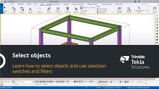 Select objects in Tekla Structures