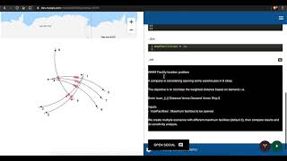 Facility Location Model with Minizinc (Moopt Demo)