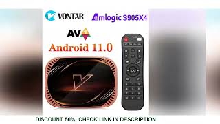 VONTAR X4 Amlogic S905X4 Smart TV Box Android 11 4GB 128G 32GB 64GB Wifi  BT AV1 Media Player TVBOX