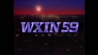 WXIN 59 Indianapolis sign off Fall 1985