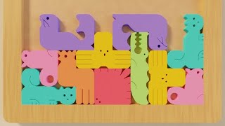 Wooden Animal Tetris 5