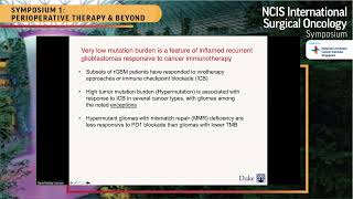 NCIS ISOS 2021 - Immunotherapy for Gliomas