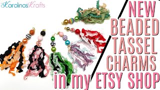 New ETSY SHOP RELEASE! Beaded Tassel Charms for Easter, St. Patty's Day, Christmas, Halloween \u0026 More