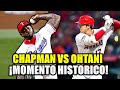 ¡HISTORICO! EL CUBANO AROLDIS CHAPMAN ENFRENTÓ AL MVP SHOHEI OHTANI ¡A 102 MILLAS!