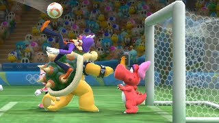 Mario and Sonic at The Rio 2016 Olympic Games Football Daisy vs Luigi & Waluigi vs Mario