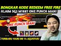 KODE REDEEM FREE FIRE TERBARU 14 AGUSTUS 2024 HARI INI