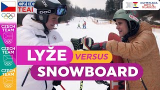 Lyže vs. snowboard⛷🏂