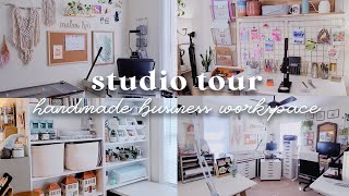 STUDIO TOUR | my small business & creative workspace, home office of a handmade online/etsy shop