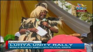 Musalia Mudavadi makes his first speech as Luhya Community spokesperson